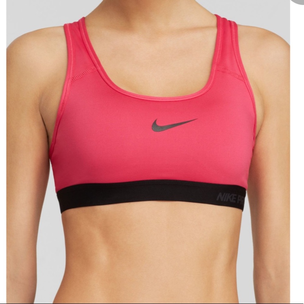 Nike pink sports bra